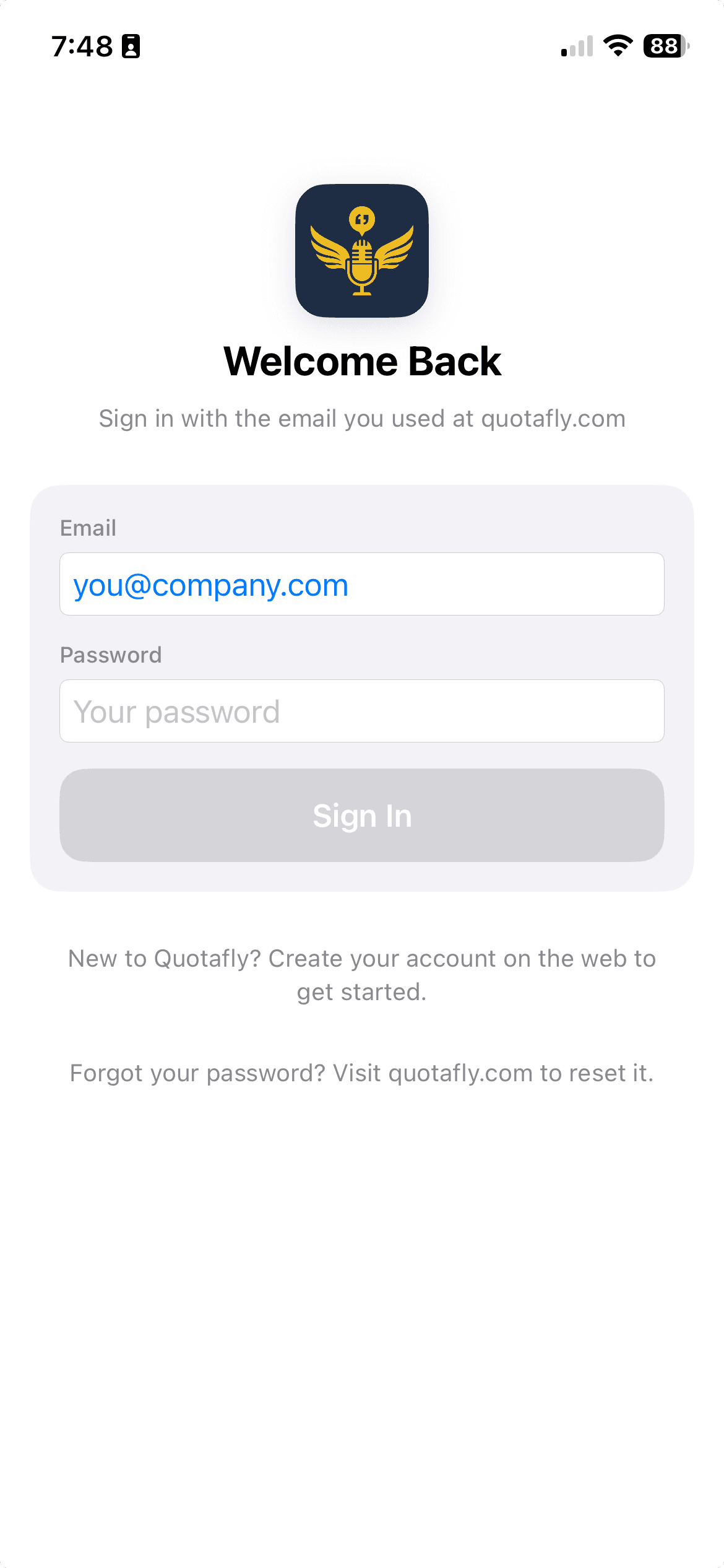 Sign in with the same account